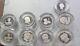 12 Silver Proof £1 COINS 9 Guernsey 1 Isle of Man 2 Alderny