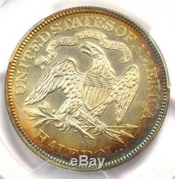 1876 PROOF Seated Liberty Half Dollar 50C PCGS Proof AU Details Rare Coin