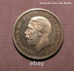 1935 King George V Raised Edge Silver Proof Crown In Box Rare Coin