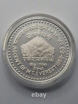 1983 Nepal Silver Proof 30th Anniversary of the First Ascent of Mount Everest