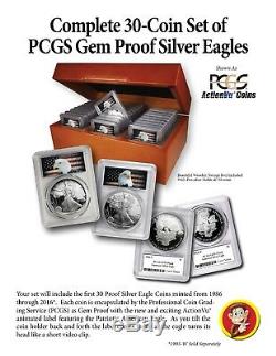 1986-2016 30-Coin Silver Eagle Set Eagle Label PCGS Gem Proof (#10122)