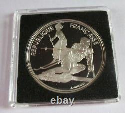 1992 Olympic Games Silver Proof 1992 French 100 Francs Coin Box & Coa