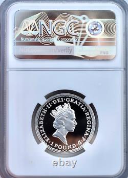 1997 Britannia Silver Proof £1 One Pound NGC PF69 Deep Cameo 1/2oz
