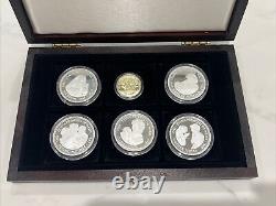 1997 Princess of Wales Silver Proof And Gold 6 Coin Set Rare Inc COA