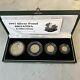 1997 Royal Mint Silver Proof Britannia Collection 4 Coin Set with CoA