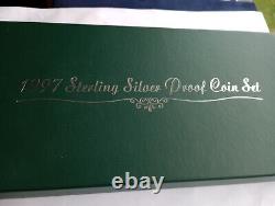 1997 Singapore Silver Proof Coin set. Lovely Presentation COA Inc