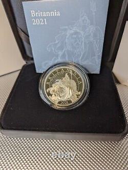 £2.00 Silver Proof coin 999 % 1 oz -Britannia 2021 Ltd issue RARE 2,900 issue