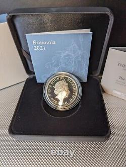 £2.00 Silver Proof coin 999 % 1 oz -Britannia 2021 Ltd issue RARE 2,900 issue