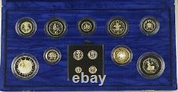 2000 Millennium 13 Coin Silver Proof Coin Collection With Maundy Set