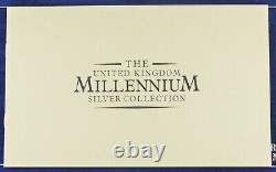 2000 Millennium 13 Coin Silver Proof Coin Collection With Maundy Set