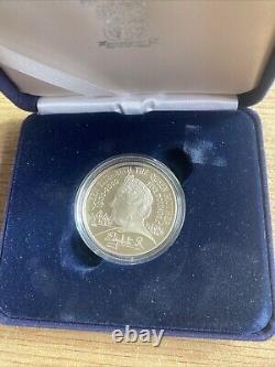 2000 Queen Mother Centenary Silver Proof Piedfort Crown £5 with Case & Paperwork