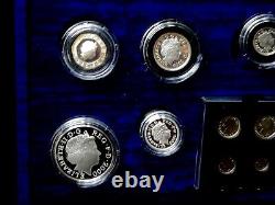 2000 Royal Mint SILVER Proof 13 coin set Crown to Maundy Millennium Collection