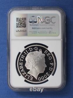 2000 Silver Proof £5 coin Millennium NGC Graded PF69 Ultra Cameo