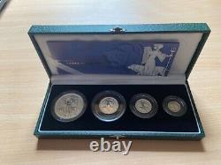 2001 Silver Proof Britannia 4 Coin Collection, Royal Mint, Ltd Ed