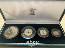 2001 Silver Proof Britannia 4 Coin Collection, Royal Mint, Ltd Ed
