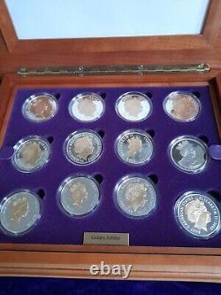 2002-2003 Elizabeth II Golden Jubilee 24 Coin Silver Proof Set