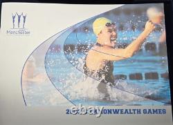 2002 Commonwealth Games Great Britain 4 Coin Silver Proof Set with COA