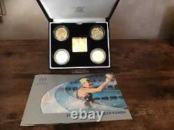 2002 Commonwealth Games SILVER Proof set of 4 two pound £2 coins