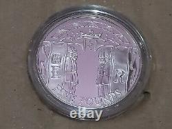 2002 GUERNSEY Alderney JUBILEE 50Y ELIZABETH II Proof Silver 5 Pound Coin