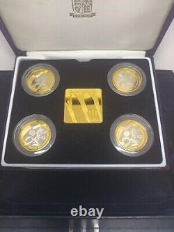 2002 commonwealth games £2 silver proof RM coin set boxed with COA FREE P+P