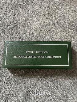 2003 Britannia Silver Proof Coin Collection Set Of 4 COMPLETE MINT