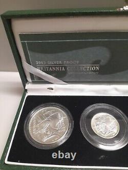 2003 Silver Britannia Proof Coin UK Royal Mint Set C/183