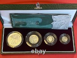 2003 Silver Proof Britannia 4 Coin Collection