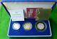 2003 Silver Proof Piedfort 3 Coin Set Bu Boxed With Coa's