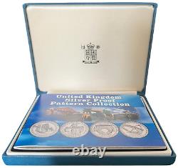 2003 UK Elizabeth II Silver Proof Pattern 1 Cased Pound Coin Collection