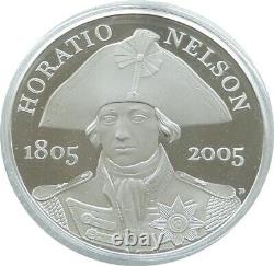 2005 Royal Mint Horatio Nelson Piedfort £5 Five Pound Silver Proof Coin