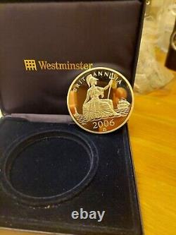 2006 5oz Silver Proof 70th Year of the Spitfire with 24 carat gold inlay