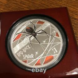 2006 Deadly and Dangerous Redback Spider 1oz Silver Proof Coin by Perth Mint