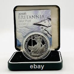 2006 Royal Mint Silver Proof Britannia £2 Two Pounds 1oz Coin Boxed & COA