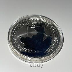 2006 one ounce silver proof Britannia £2 two pound coin In Case Mint