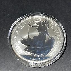 2006 one ounce silver proof Britannia £2 two pound coin In Case Mint