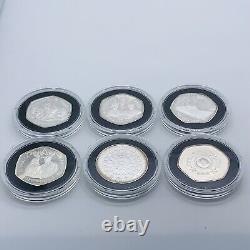 2007 RM Queen & Prince Philip Diamond Wedding Silver Proof 18 Crown Coin Set