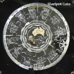 2008 FIRST FLEET SILVER PROOF COIN & MEDALLION 13 PIECE JIGSAW Coin Set