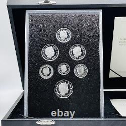 2008 Royal Mint Silver Proof 7 Coin Set UK Coinage Emblems Of Britain COA5011