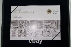 2009 Royal Mint Silver Proof 12 coin set collection with rare Kew Gardens 50p