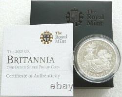 2009 Silver Proof £2 Two Pounds Britannia Boxed COA #002