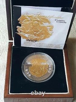 2009 Tristan Da Cuhna £5 COA Numbered St George and Dragon Silver Proof Coin No2