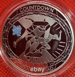 2009 to 2012 Countdown to London Olympics Silver Proof £5 4 Coin Set with COA