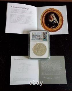 200th Anniversary Birth Of Queen Victoria UK Silver Proof Piedfort £5Coin FDC