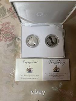 2010/11 Silver Proof £5 Crown Set Royal Wedding in Case with COAs