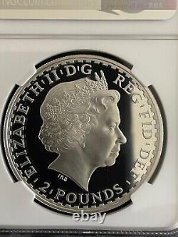 2010 Britannia Silver Proof £2 Two Pound PF69 NGC Ultra Cameo 1oz