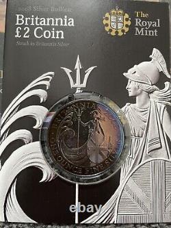 2010 Royal Mint LONDON 2012 £5 Silver Proof Celebration of Britain SPIRIT COA