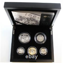 2010 Silver 5 Coin Proof Set 67.28 Gram (2.16 Oz) Sterling. 925 Bullion