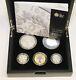 2010 UK Sterling. 925 Silver Proof Celebration Set, 5 Coins As Issued Condition