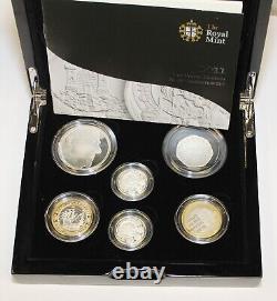 2011 UK Sterling. 925 Silver Proof Celebration Set, 6 Coins As Issued Condition