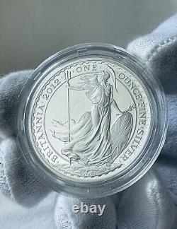 2012 Britannia £2 Silver Proof One Ounce 1oz Coin with Box & COA